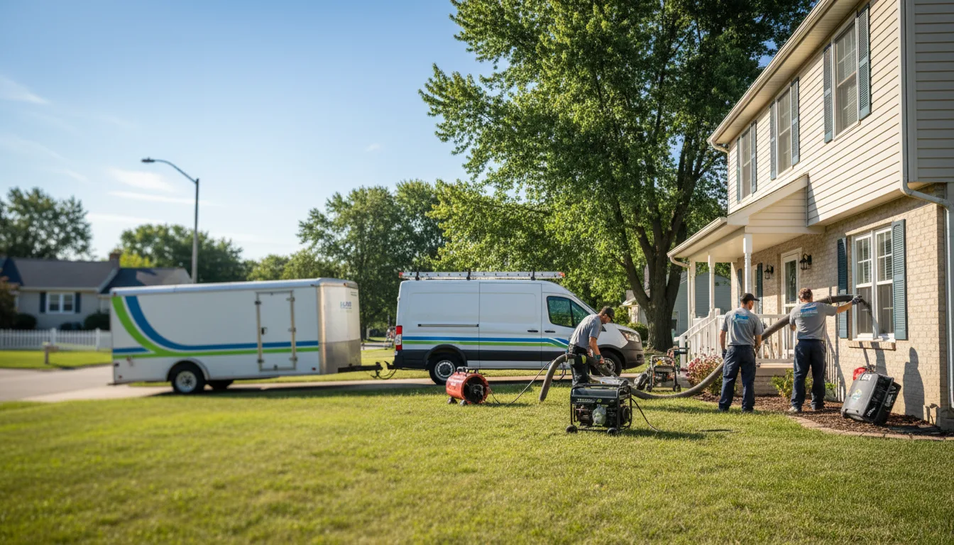 Flooded Basement Restoration And Cleanup With Repair in Royalton, IL near me
